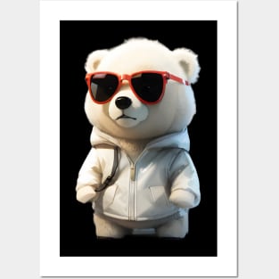 Polar bear with Sunglasses v2 Posters and Art